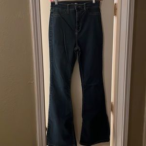 Gently worn Fashion nova size 7 wide leg  denim jeans